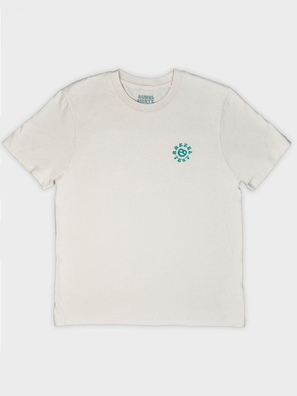 Shirt: Brezeltest (natural / türkis) - nurcool