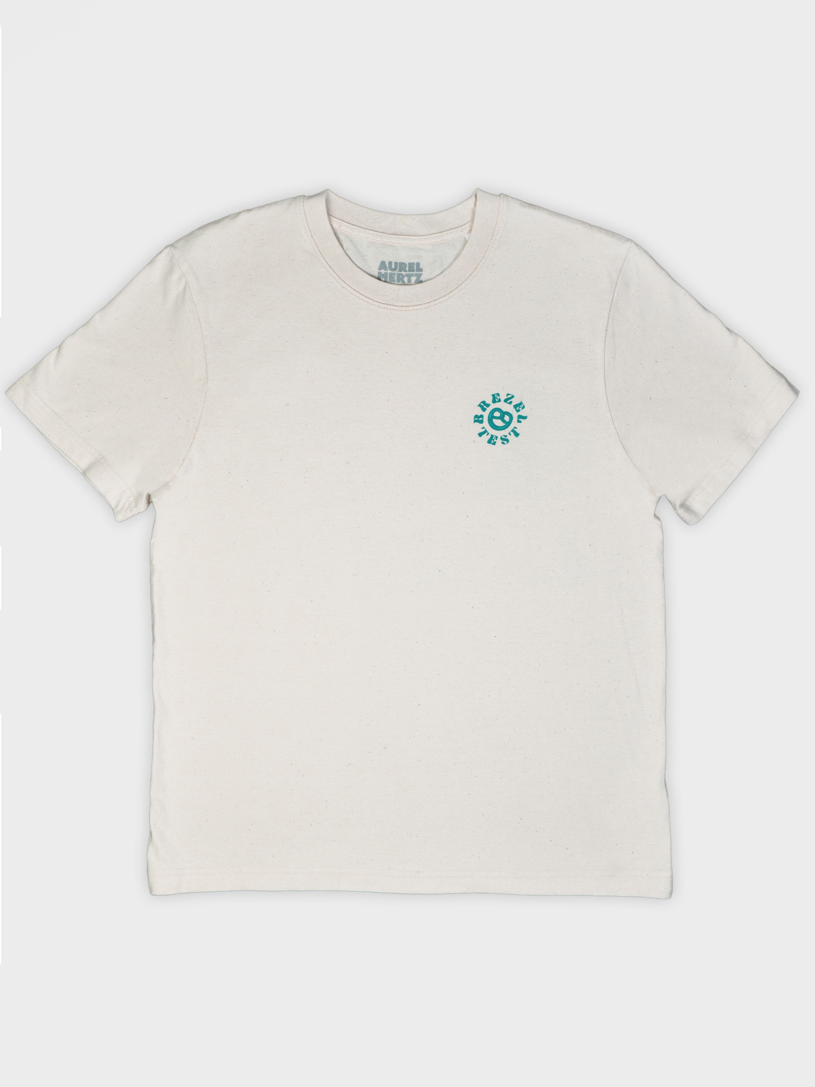 Shirt: Brezeltest (natural / türkis) - nurcool