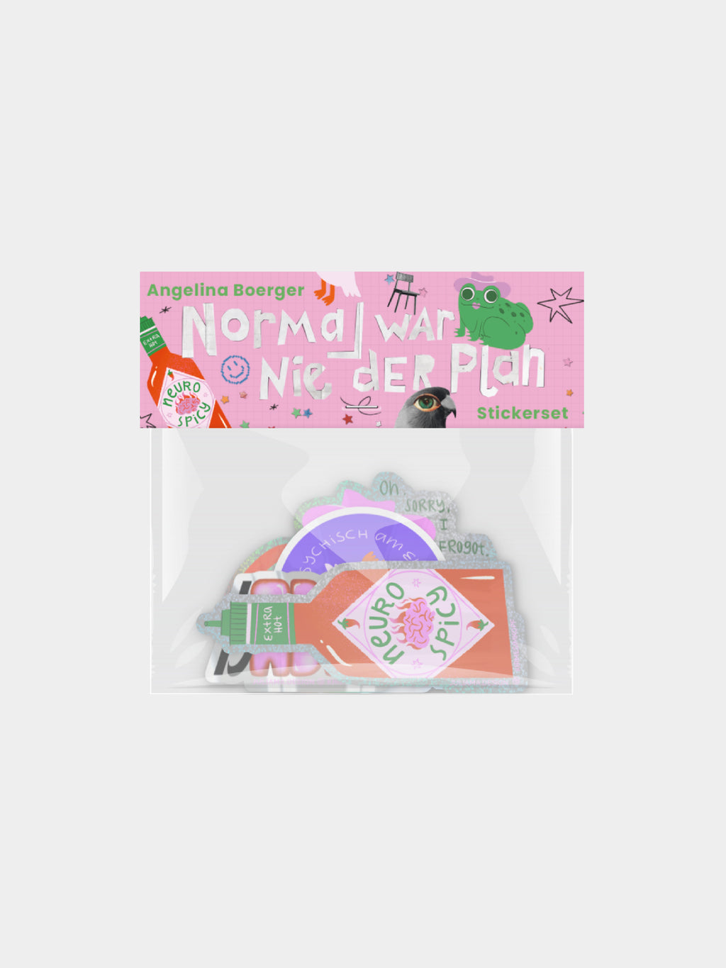 Sticker-Set: Normal war nie der Plan x Angelina Boerger - nurcool