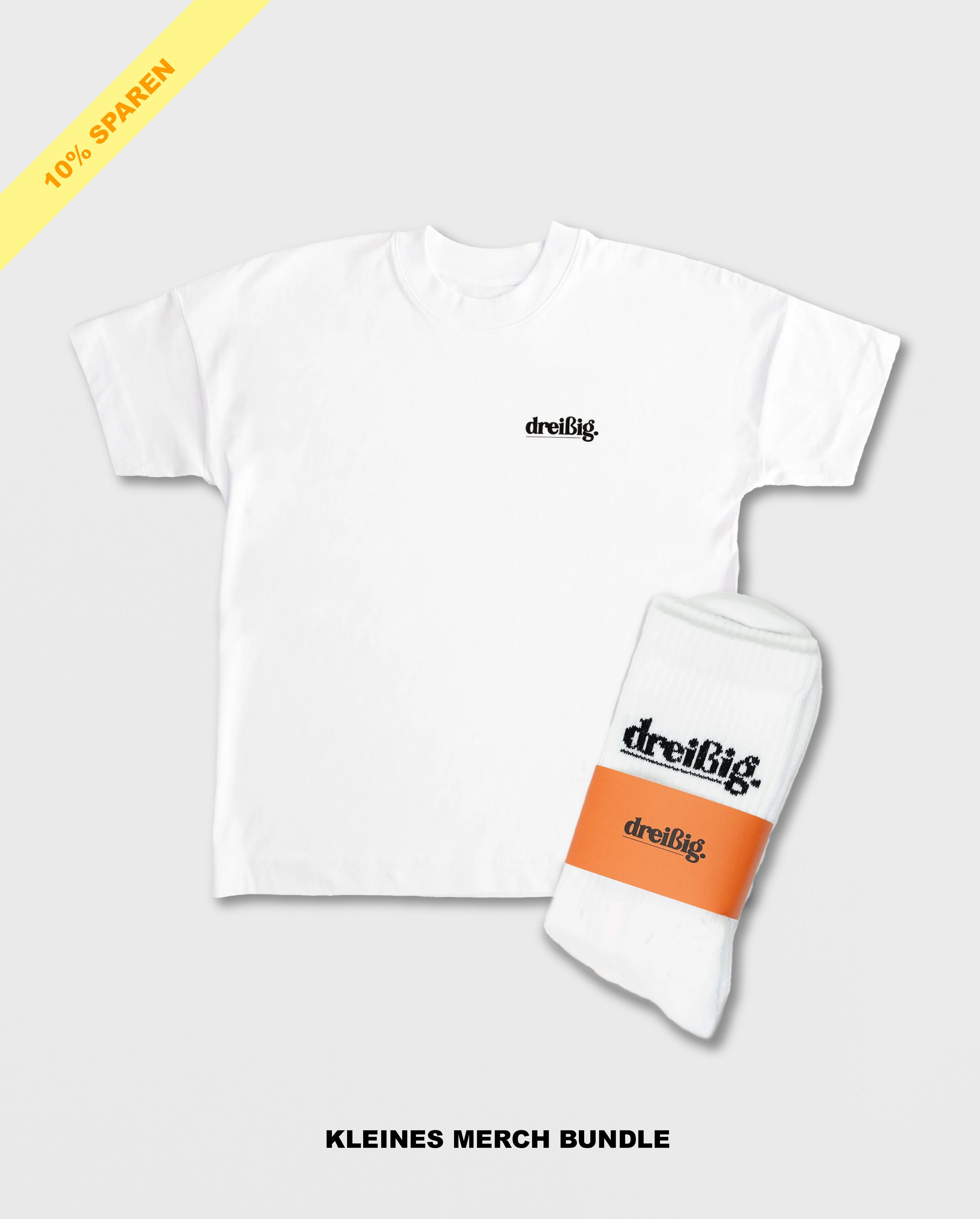 kleines Merch-Bundle: dreißig (weiß)