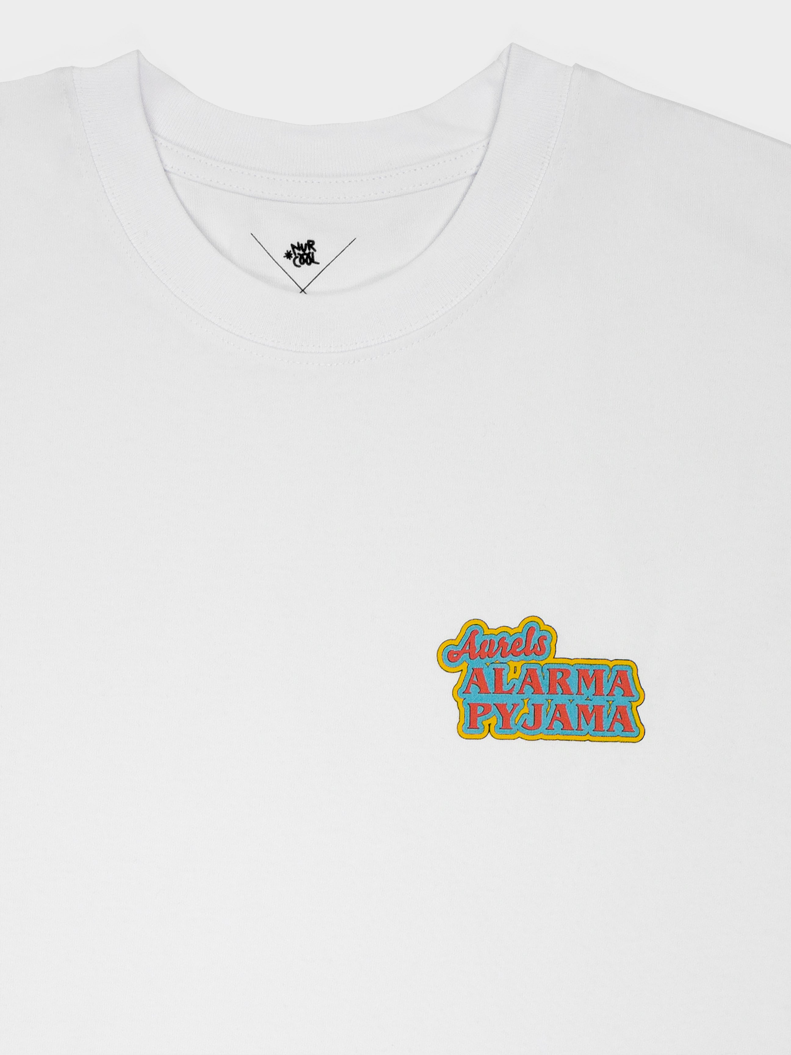 T-Shirt: Aurels Alarma Pyjama (weiß) - nurcool